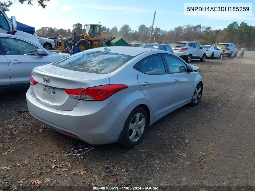 2013 Hyundai Elantra Gls VIN: 5NPDH4AE3DH185259 Lot: 40786611