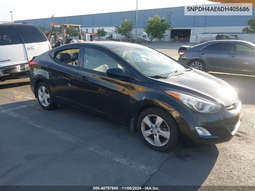 2013 Hyundai Elantra Gls VIN: 5NPDH4AE6DH405686 Lot: 40797600