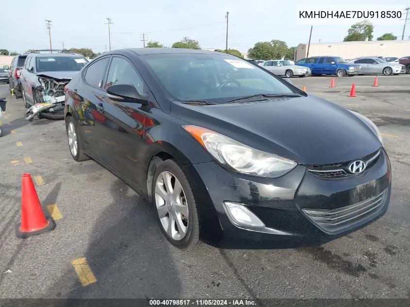 2013 Hyundai Elantra Limited VIN: KMHDH4AE7DU918530 Lot: 40798517