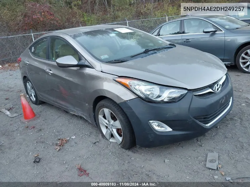 2013 Hyundai Elantra Gls VIN: 5NPDH4AE2DH249257 Lot: 40809183