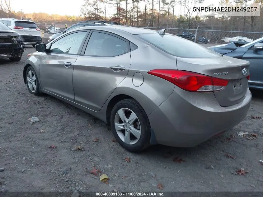 2013 Hyundai Elantra Gls VIN: 5NPDH4AE2DH249257 Lot: 40809183