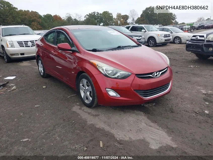 2013 Hyundai Elantra Gls VIN: 5NPDH4AE8DH380662 Lot: 40819877