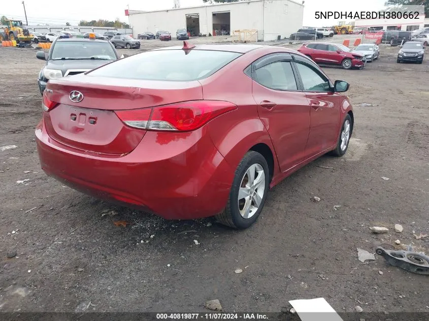 2013 Hyundai Elantra Gls VIN: 5NPDH4AE8DH380662 Lot: 40819877