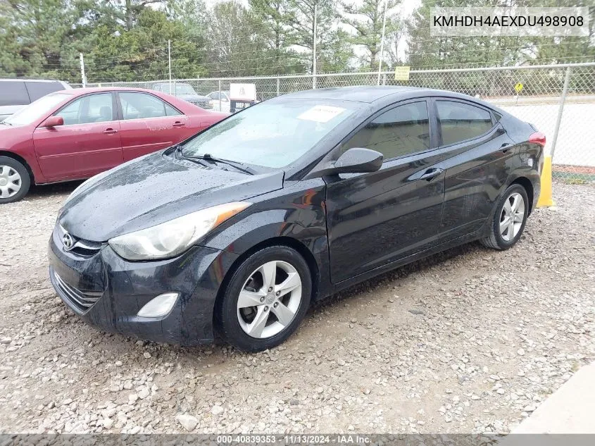 KMHDH4AEXDU498908 2013 Hyundai Elantra Gls (Ulsan Plant)