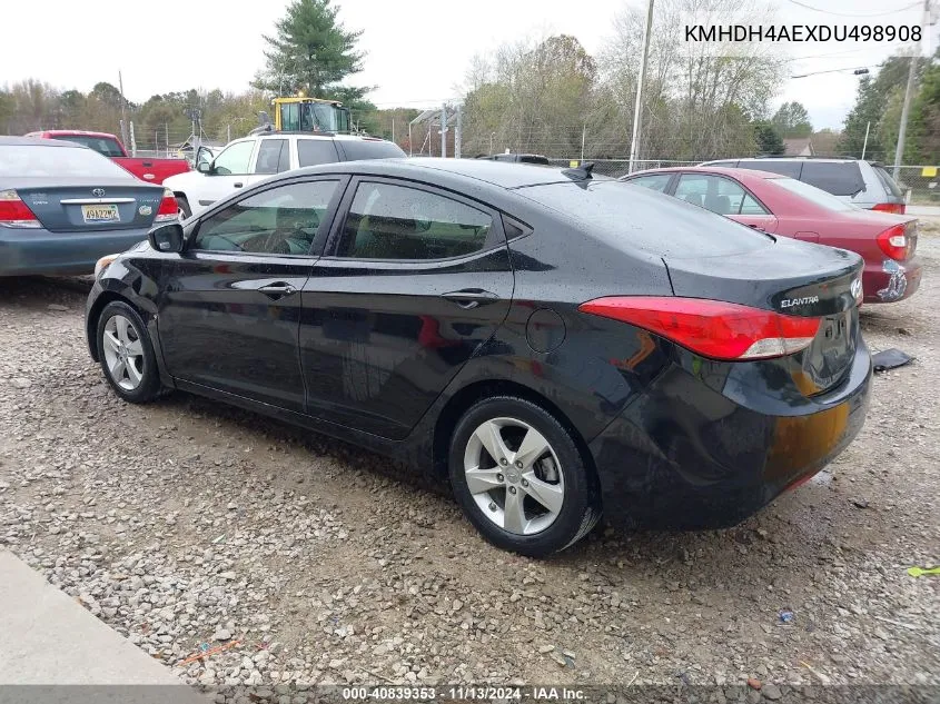 KMHDH4AEXDU498908 2013 Hyundai Elantra Gls (Ulsan Plant)