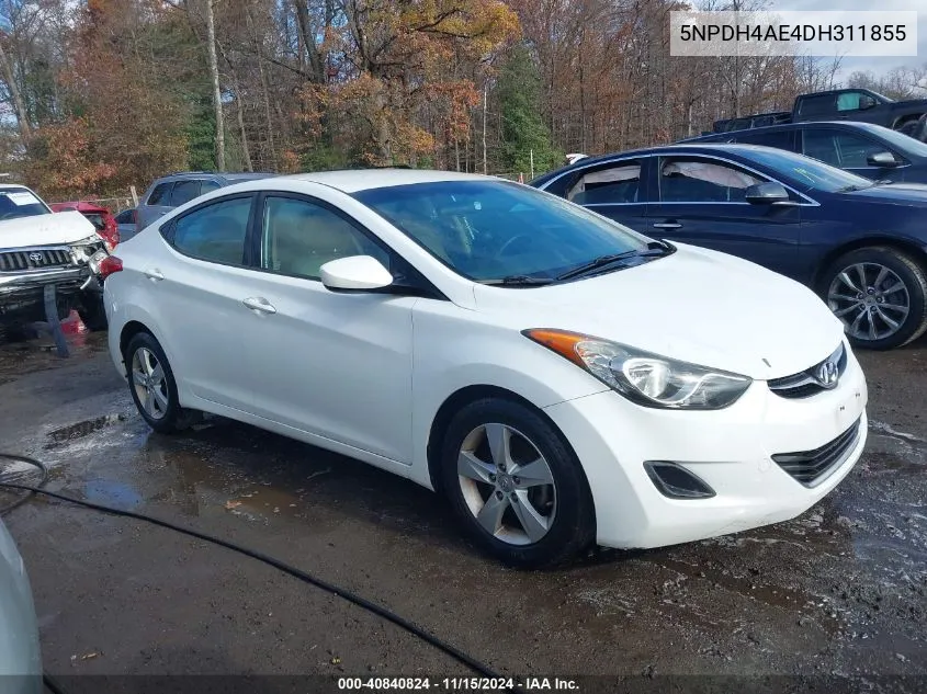 2013 Hyundai Elantra Gls VIN: 5NPDH4AE4DH311855 Lot: 40840824