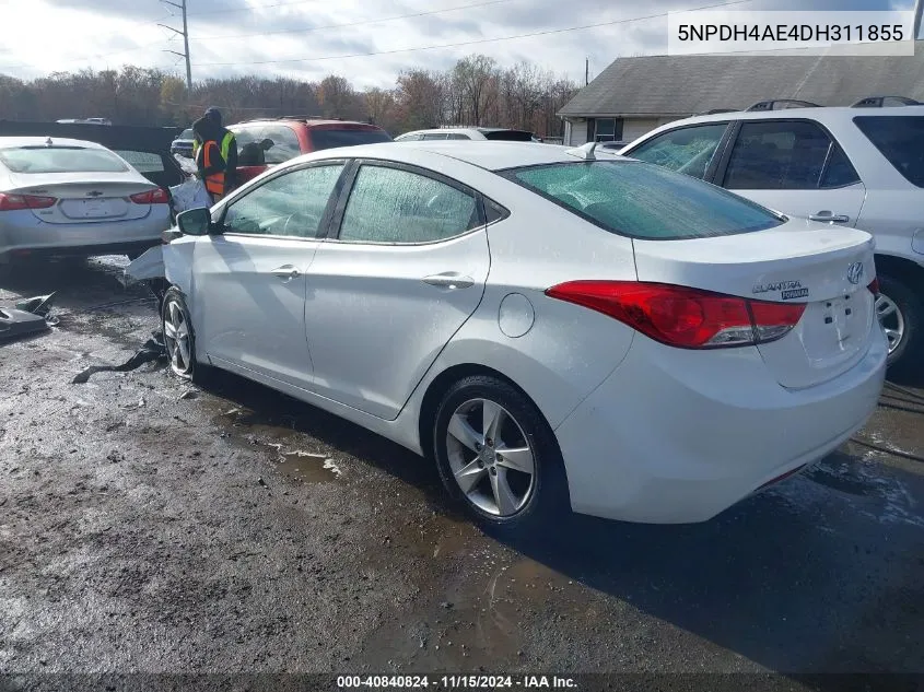 2013 Hyundai Elantra Gls VIN: 5NPDH4AE4DH311855 Lot: 40840824