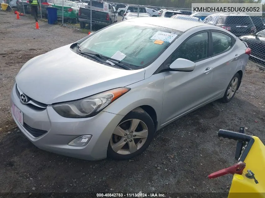 KMHDH4AE5DU626052 2013 Hyundai Elantra Gls