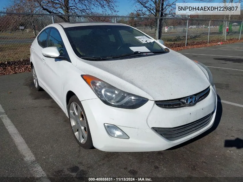 2013 Hyundai Elantra Limited VIN: 5NPDH4AEXDH229807 Lot: 40855831