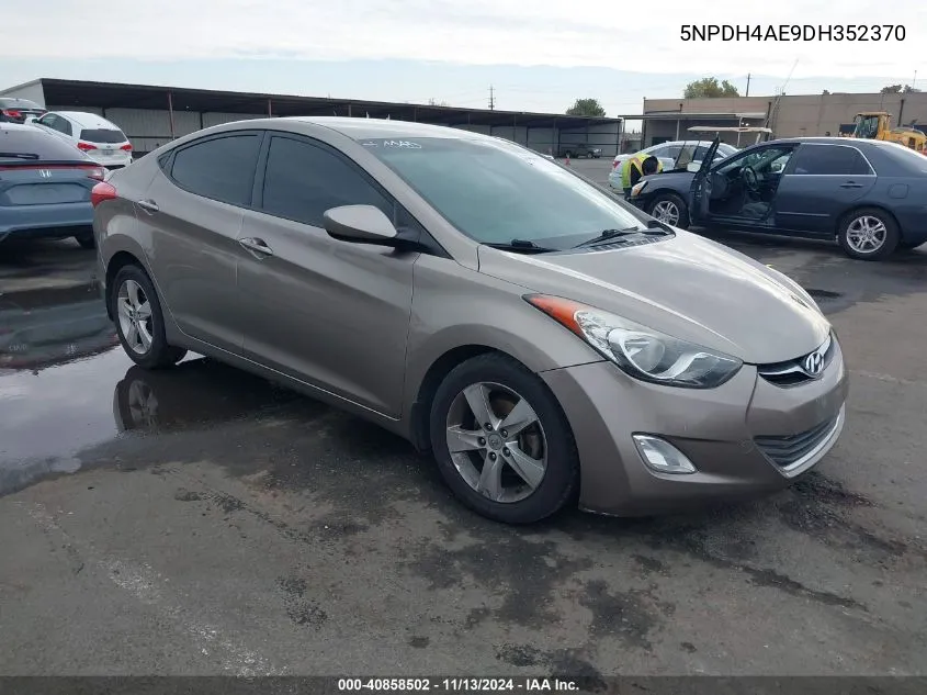 5NPDH4AE9DH352370 2013 Hyundai Elantra Gls