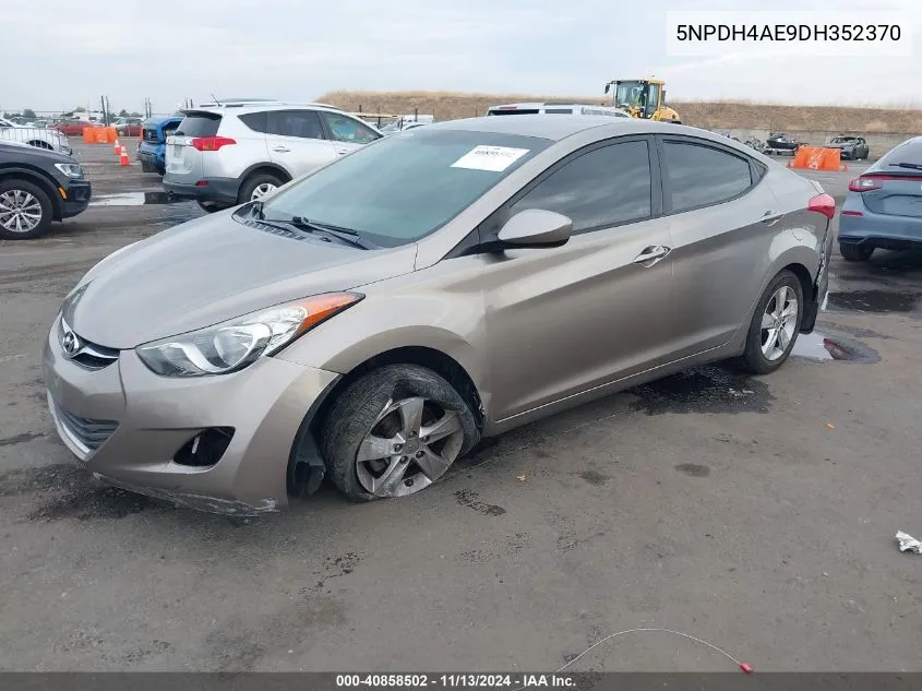 5NPDH4AE9DH352370 2013 Hyundai Elantra Gls