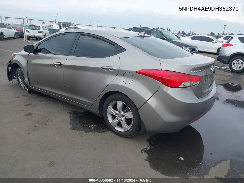 5NPDH4AE9DH352370 2013 Hyundai Elantra Gls