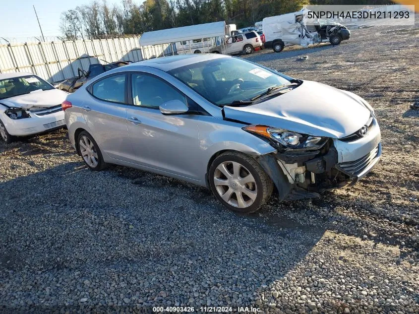 2013 Hyundai Elantra Limited VIN: 5NPDH4AE3DH211293 Lot: 40903426