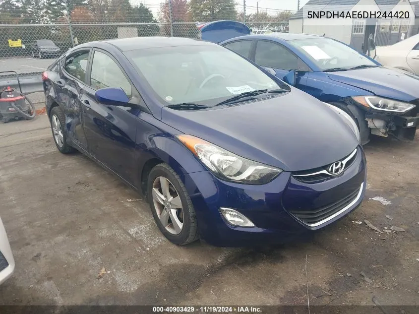 2013 Hyundai Elantra Gls VIN: 5NPDH4AE6DH244420 Lot: 40903429