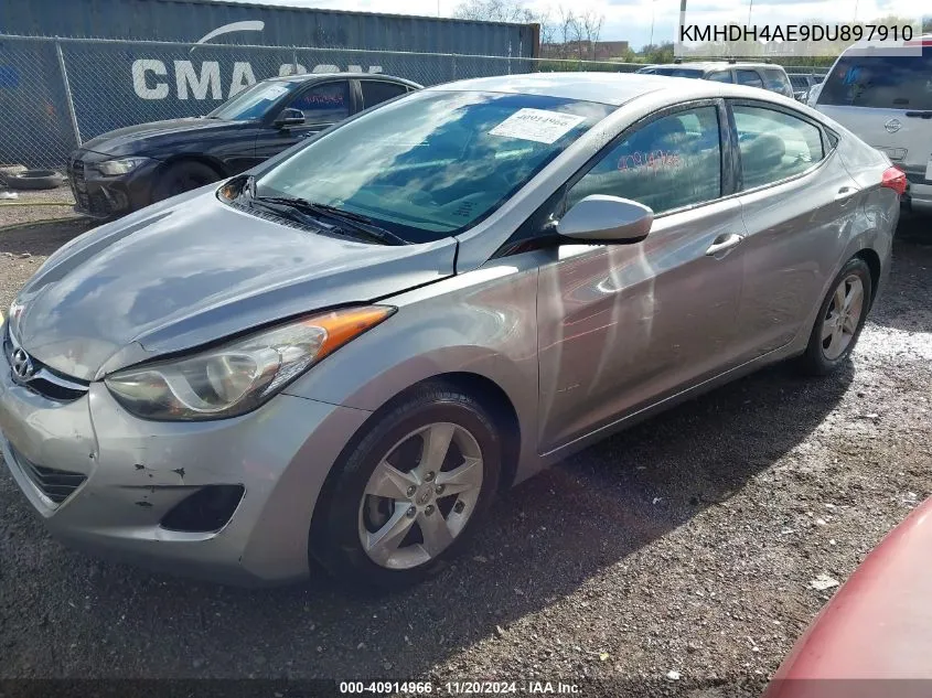 2013 Hyundai Elantra Gls VIN: KMHDH4AE9DU897910 Lot: 40914966