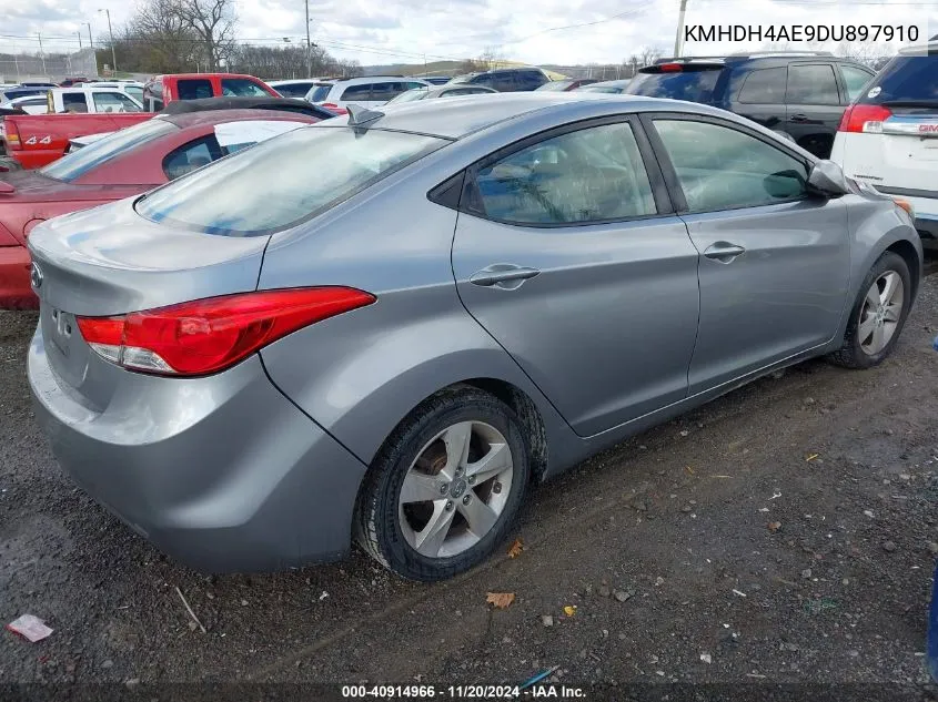 2013 Hyundai Elantra Gls VIN: KMHDH4AE9DU897910 Lot: 40914966