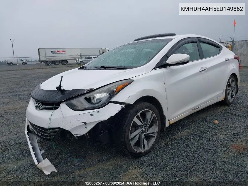 KMHDH4AH5EU149862 2014 Hyundai Elantra Limited