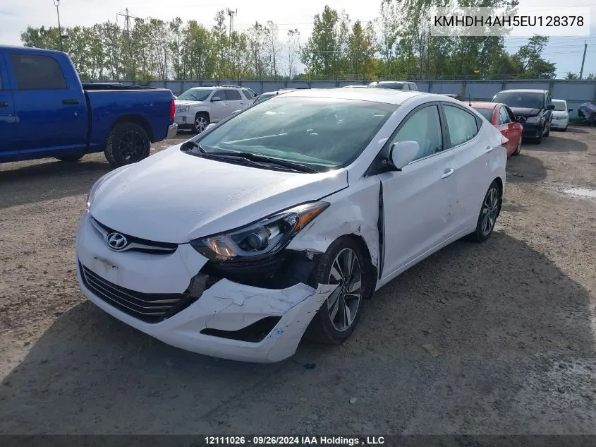 2014 Hyundai Elantra Limited VIN: KMHDH4AH5EU128378 Lot: 12111026