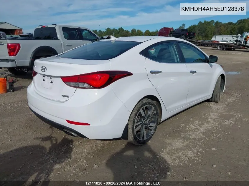 2014 Hyundai Elantra Limited VIN: KMHDH4AH5EU128378 Lot: 12111026