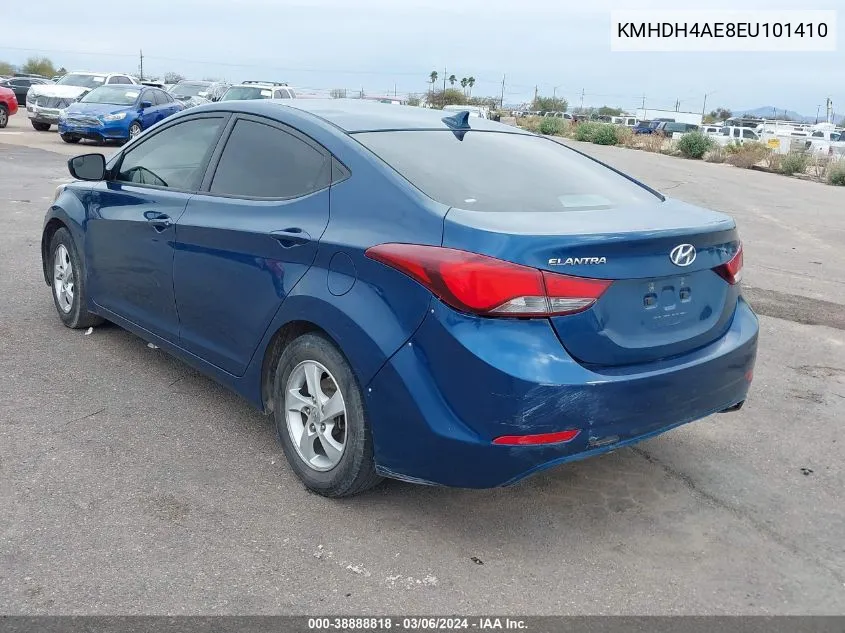 2014 Hyundai Elantra Se VIN: KMHDH4AE8EU101410 Lot: 38888818