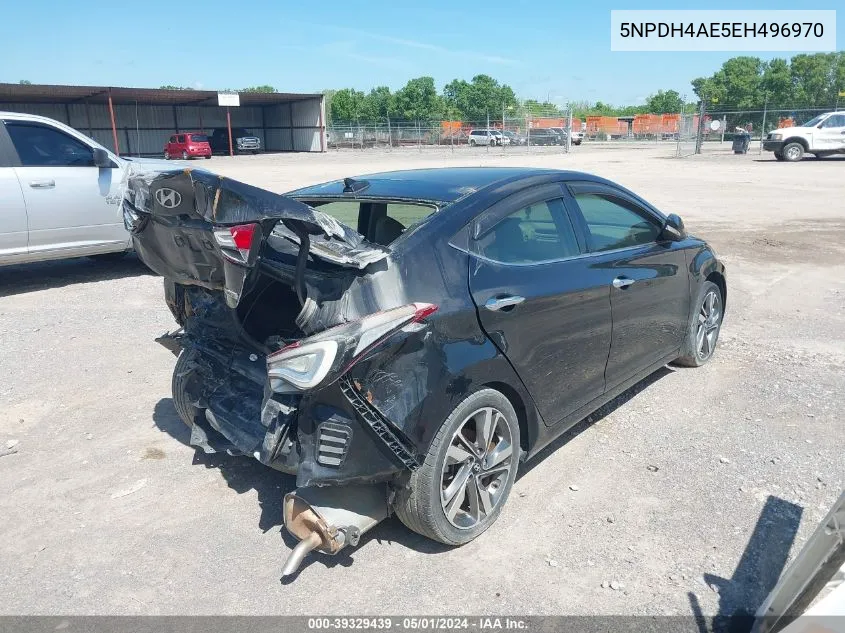 5NPDH4AE5EH496970 2014 Hyundai Elantra Limited