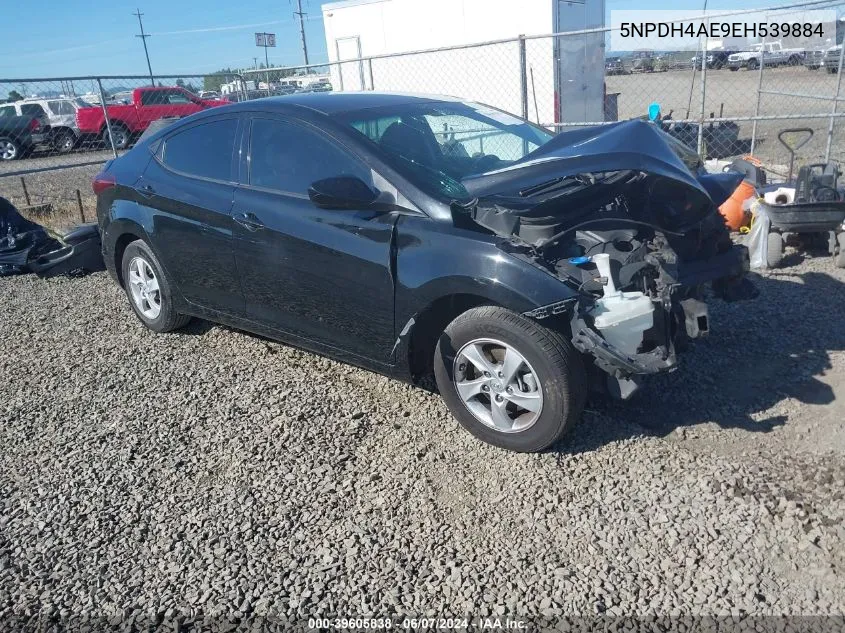 5NPDH4AE9EH539884 2014 Hyundai Elantra Se