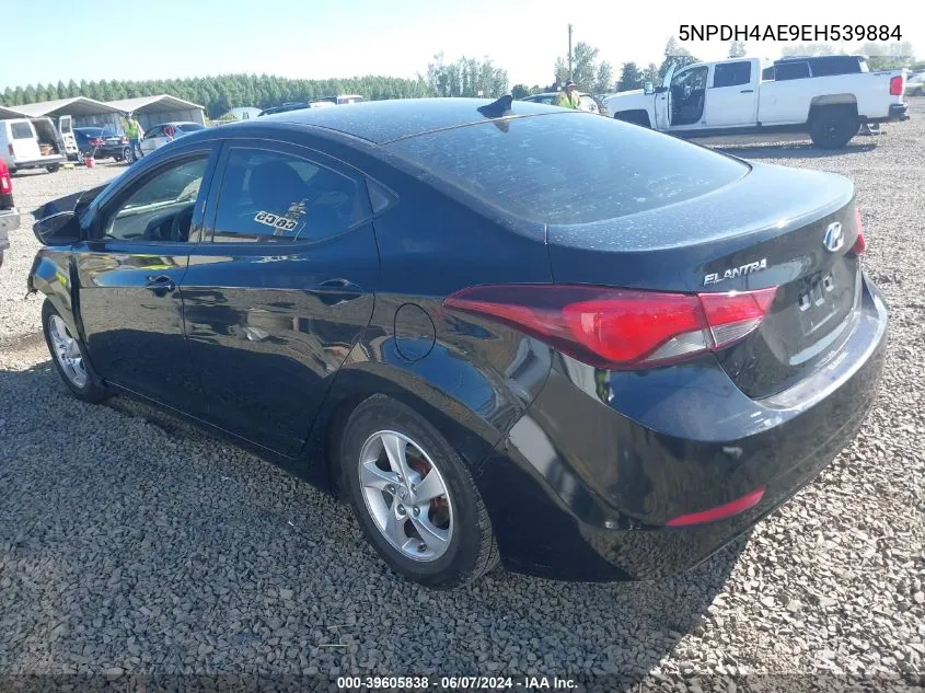 5NPDH4AE9EH539884 2014 Hyundai Elantra Se