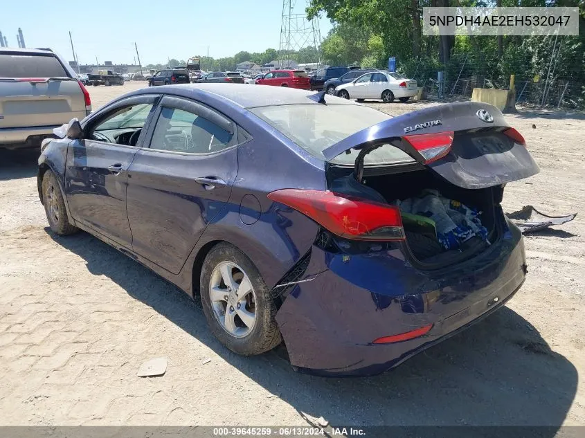 5NPDH4AE2EH532047 2014 Hyundai Elantra Se