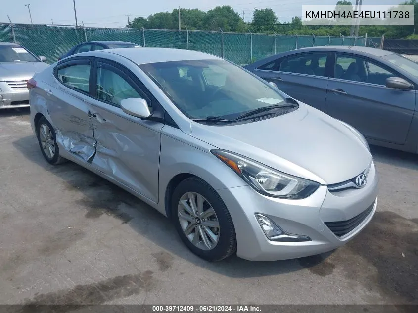 KMHDH4AE4EU111738 2014 Hyundai Elantra Se