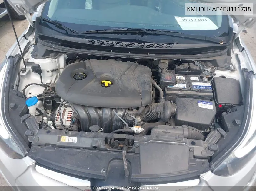 KMHDH4AE4EU111738 2014 Hyundai Elantra Se