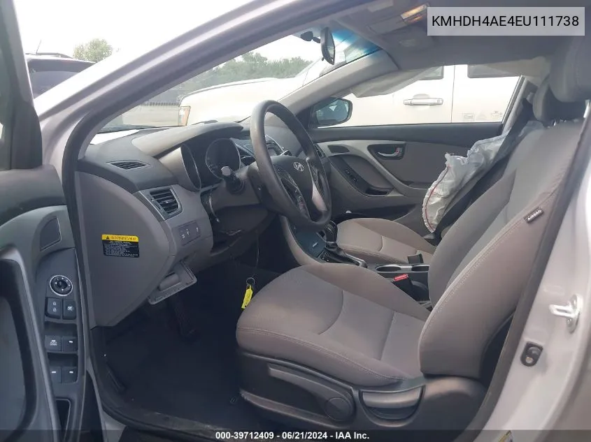 KMHDH4AE4EU111738 2014 Hyundai Elantra Se