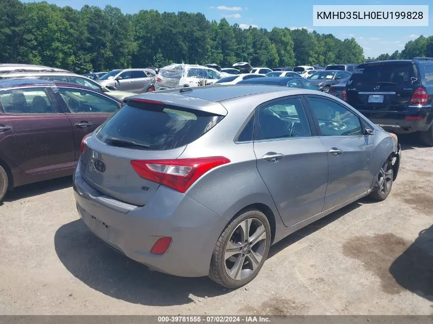 2014 Hyundai Elantra Gt VIN: KMHD35LH0EU199828 Lot: 39781555