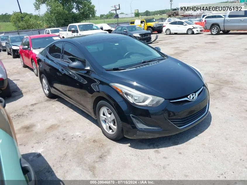 KMHDH4AE0EU076132 2014 Hyundai Elantra Se