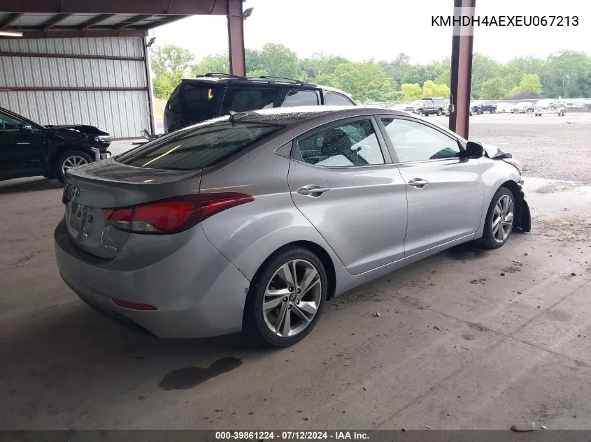 KMHDH4AEXEU067213 2014 Hyundai Elantra Limited