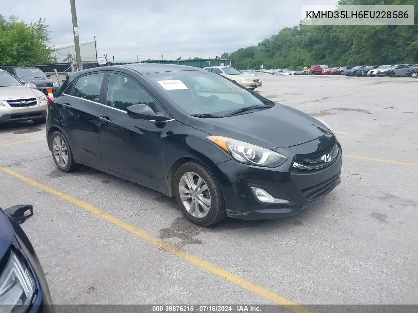 2014 Hyundai Elantra Gt VIN: KMHD35LH6EU228586 Lot: 39876215