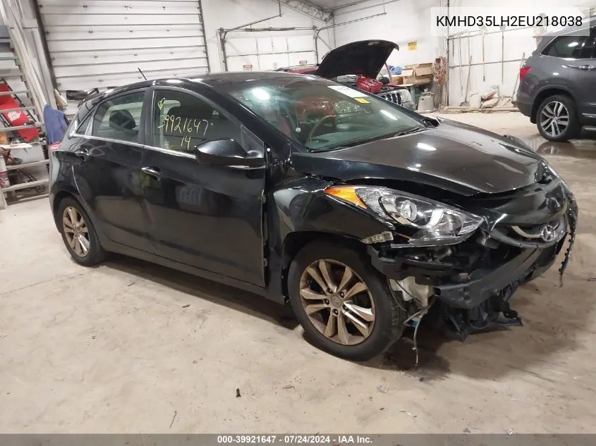 2014 Hyundai Elantra Gt VIN: KMHD35LH2EU218038 Lot: 39921647