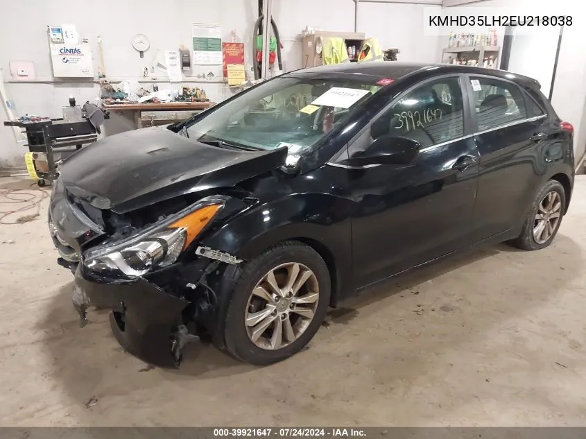 2014 Hyundai Elantra Gt VIN: KMHD35LH2EU218038 Lot: 39921647