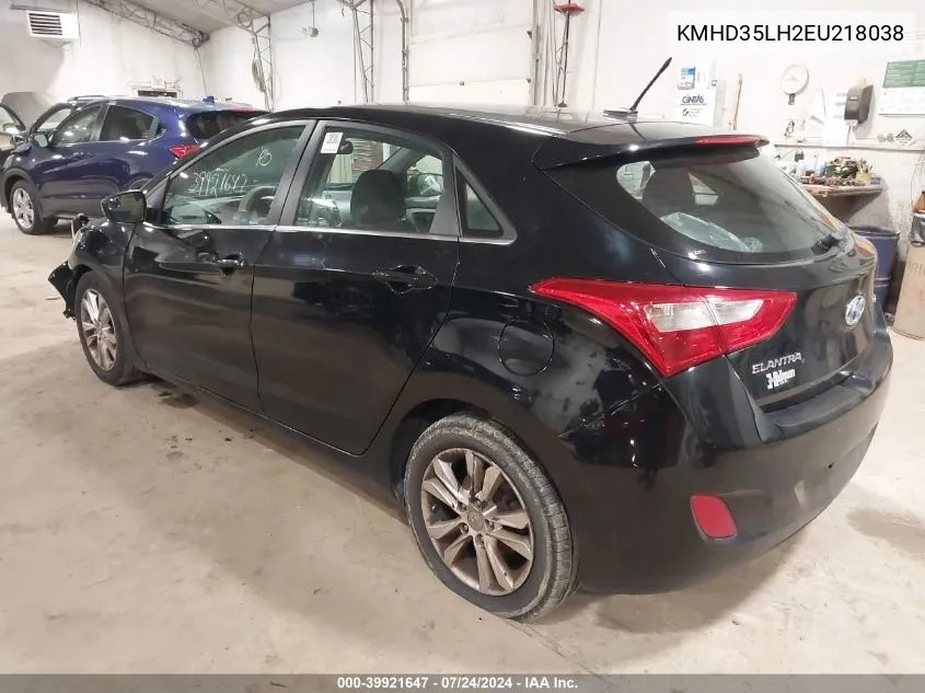 2014 Hyundai Elantra Gt VIN: KMHD35LH2EU218038 Lot: 39921647