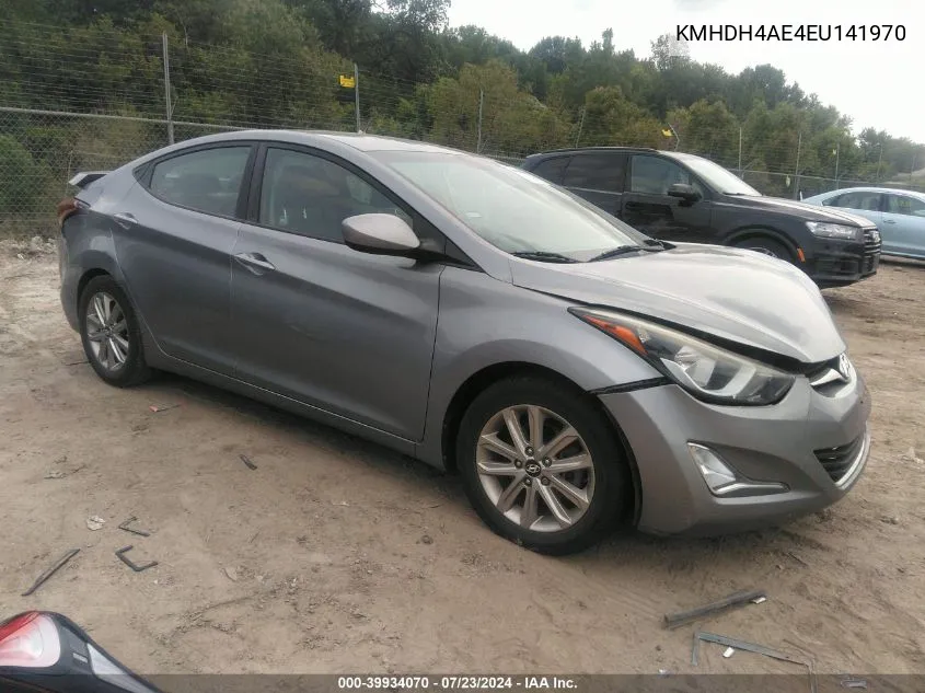 2014 Hyundai Elantra Se VIN: KMHDH4AE4EU141970 Lot: 39934070