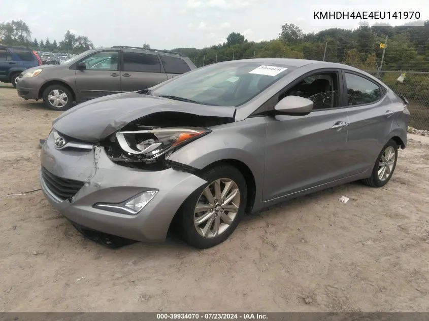 2014 Hyundai Elantra Se VIN: KMHDH4AE4EU141970 Lot: 39934070