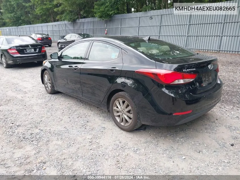 2014 Hyundai Elantra Se VIN: KMHDH4AEXEU082665 Lot: 39944116