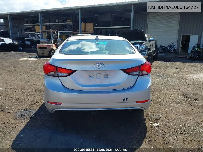 2014 Hyundai Elantra Se VIN: KMHDH4AE0EU164727 Lot: 39965864