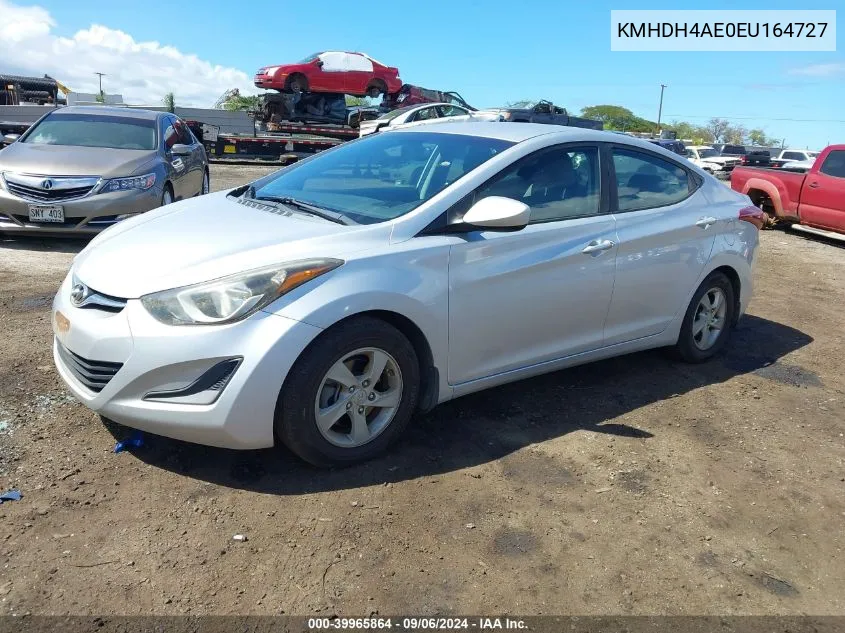 2014 Hyundai Elantra Se VIN: KMHDH4AE0EU164727 Lot: 39965864