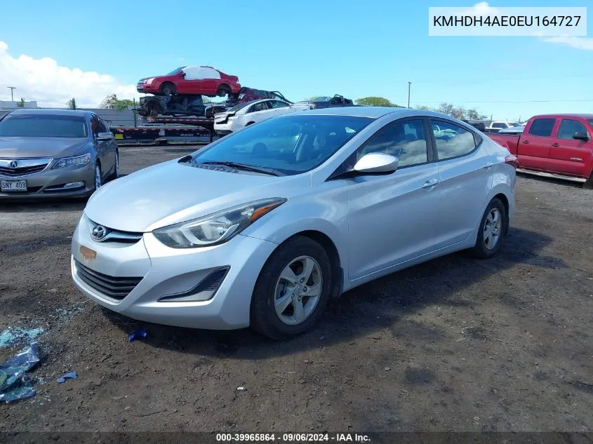 KMHDH4AE0EU164727 2014 Hyundai Elantra Se