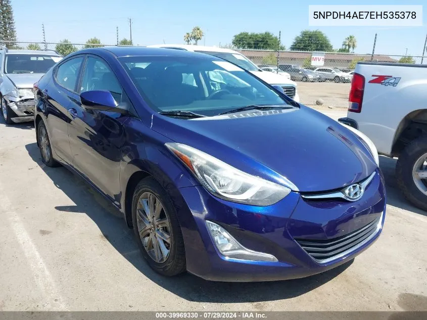 5NPDH4AE7EH535378 2014 Hyundai Elantra Se