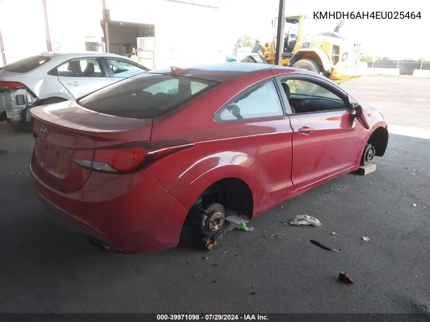 2014 Hyundai Elantra VIN: KMHDH6AH4EU025464 Lot: 39971098