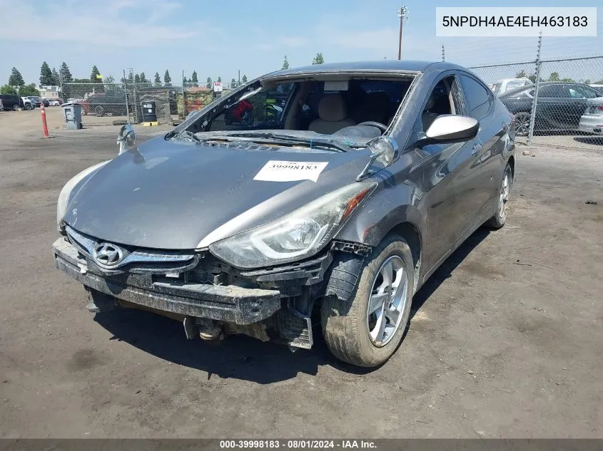 5NPDH4AE4EH463183 2014 Hyundai Elantra Se