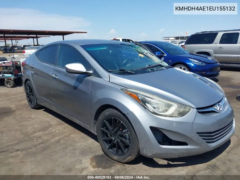 2014 Hyundai Elantra Se VIN: KMHDH4AE1EU155132 Lot: 40029183