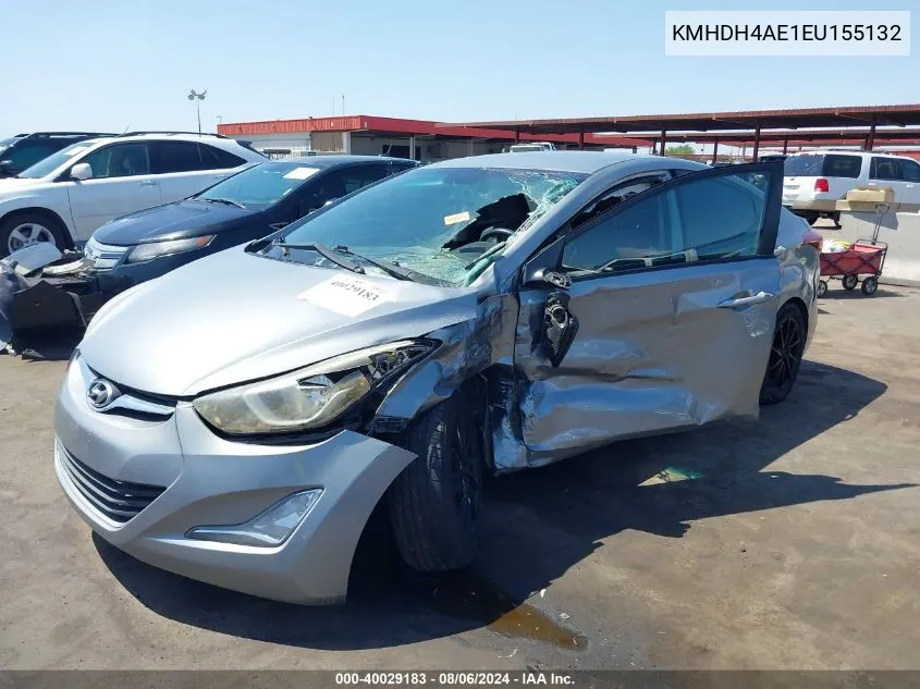 KMHDH4AE1EU155132 2014 Hyundai Elantra Se