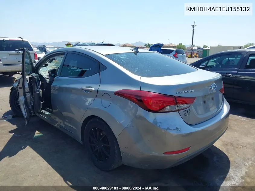 KMHDH4AE1EU155132 2014 Hyundai Elantra Se